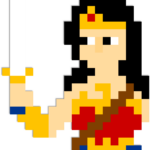 Wonder Woman math coloring game