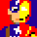 Captain America/Iron Man Coloring Game